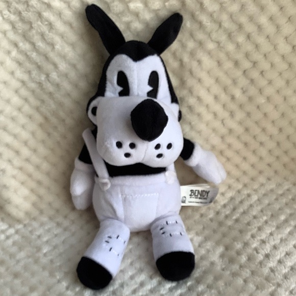 Bendy and the Ink Machine Plush Boris the Wolf Black White Stuffed Animal Toy - Picture 6 of 10